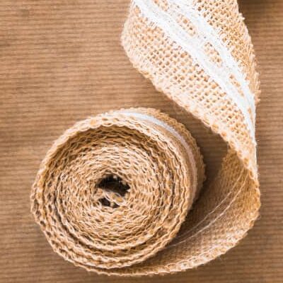 Burlap ribbon