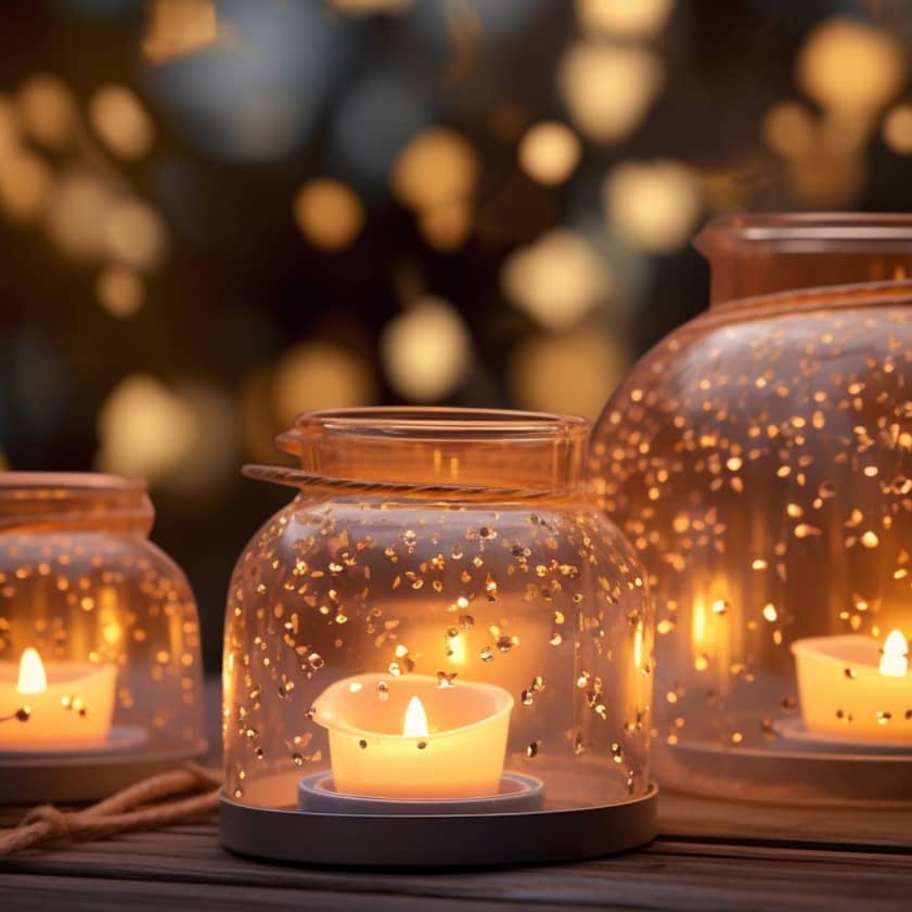 Frosted mason jar lantern 2