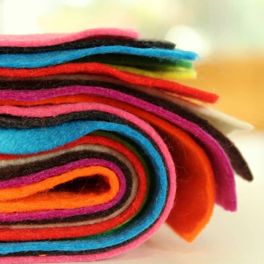 Colorful Felt for DIY Christmas decoration