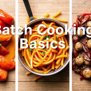 Batch Cooking Basics: Save Time, Eat Healthy